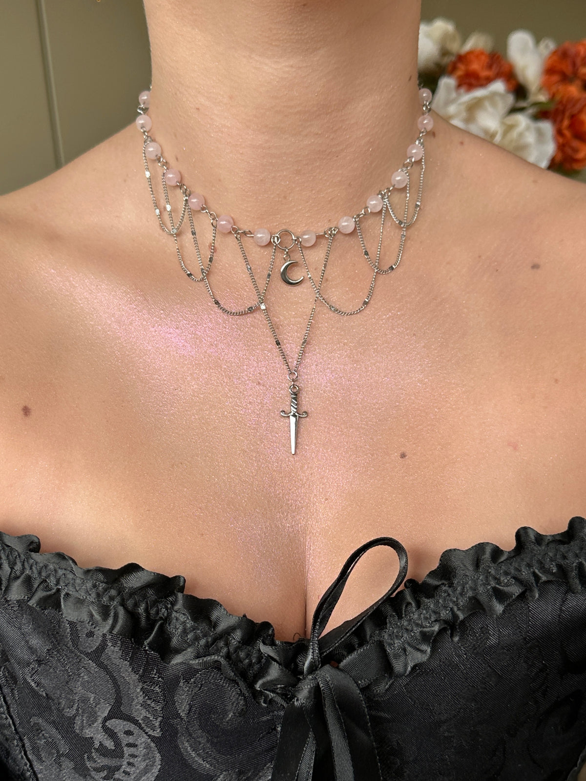 L’épée des songes (quartz rose)