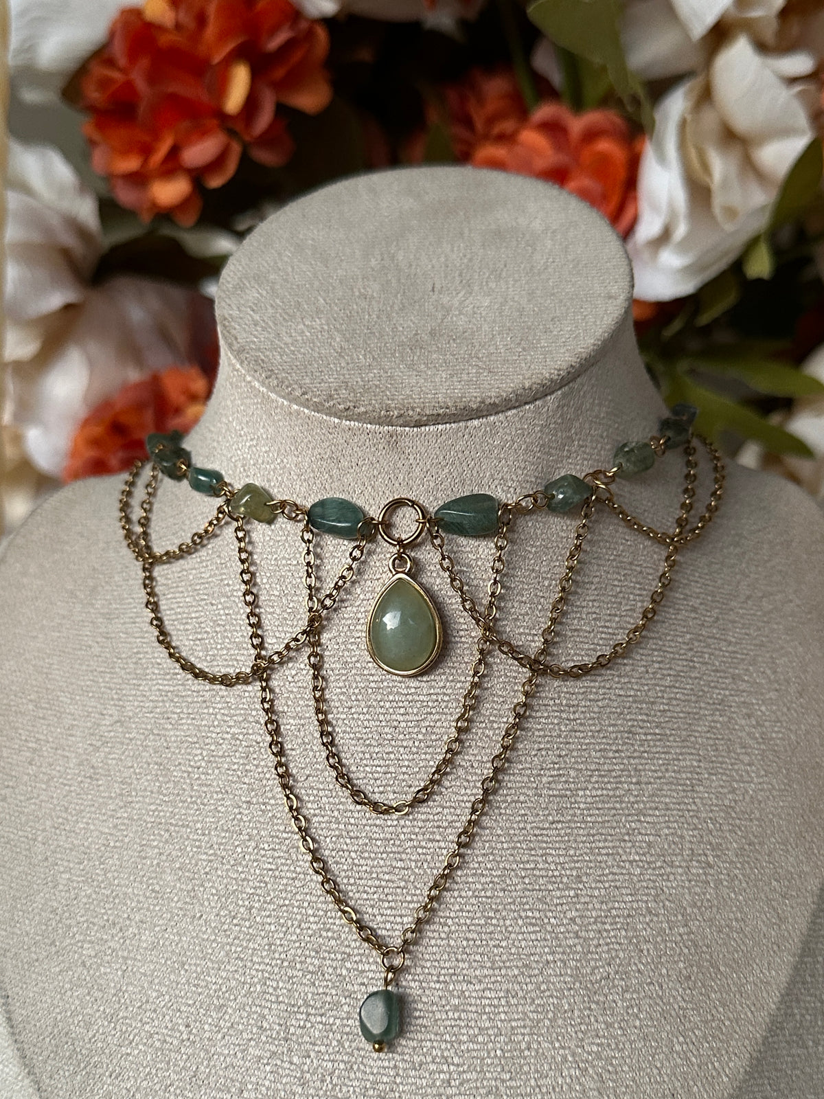 Éclat sauvage (Apatite et aventurine)