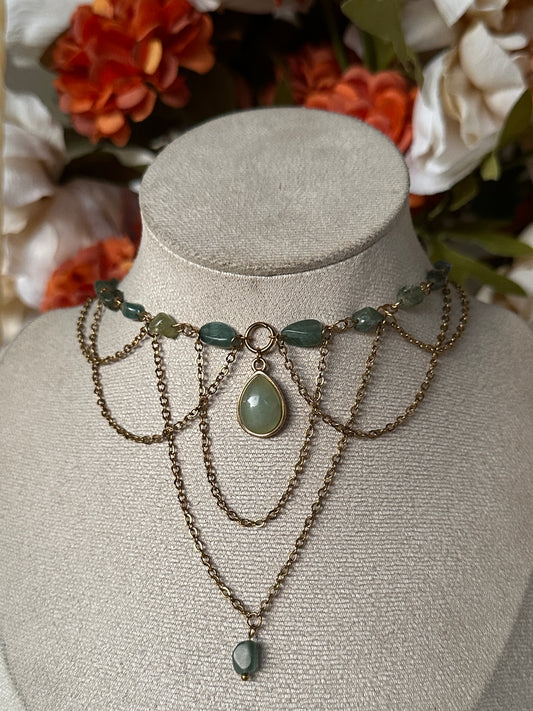 Éclat sauvage (Apatite et aventurine)