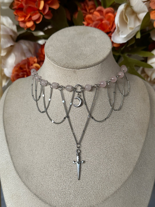 L’épée des songes (quartz rose)