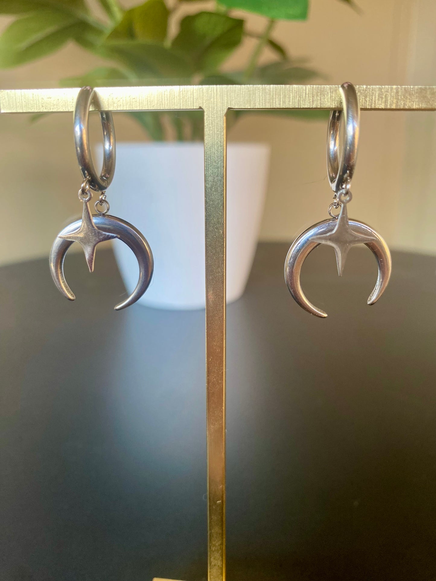Silver star And moon